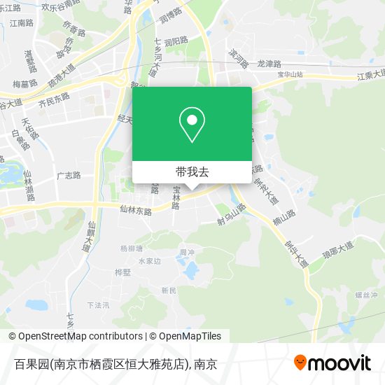 百果园(南京市栖霞区恒大雅苑店)地图
