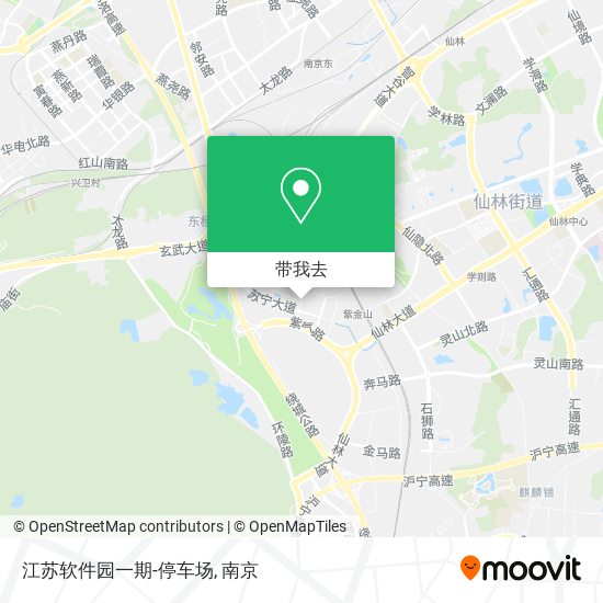 江苏软件园一期-停车场地图