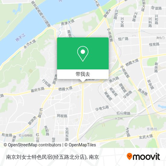 南京刘女士特色民宿(经五路北分店)地图