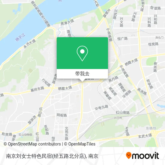 南京刘女士特色民宿(经五路北分店)地图