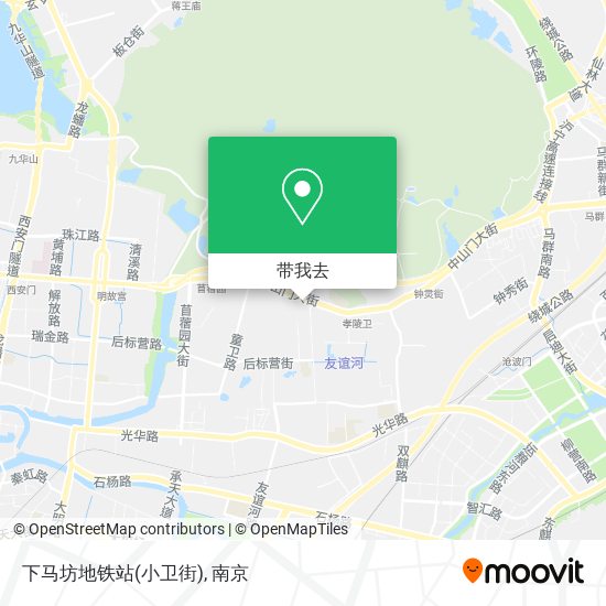 下马坊地铁站(小卫街)地图