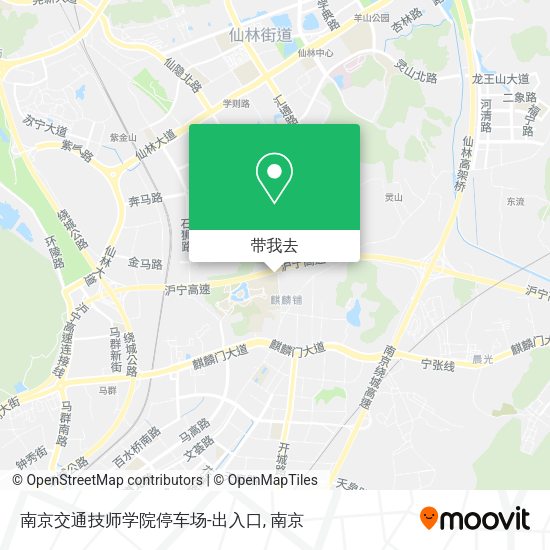 南京交通技师学院停车场-出入口地图