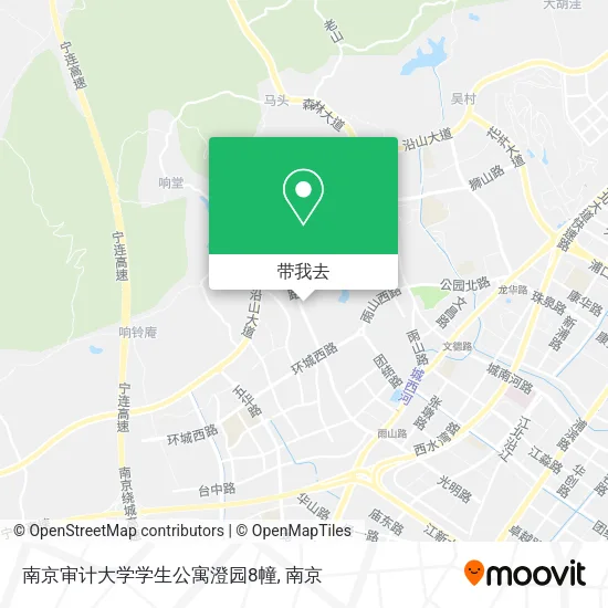 南京审计大学学生公寓澄园8幢地图