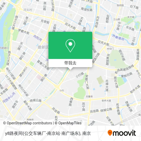 y8路夜间(公交车辆厂-南京站·南广场东)地图