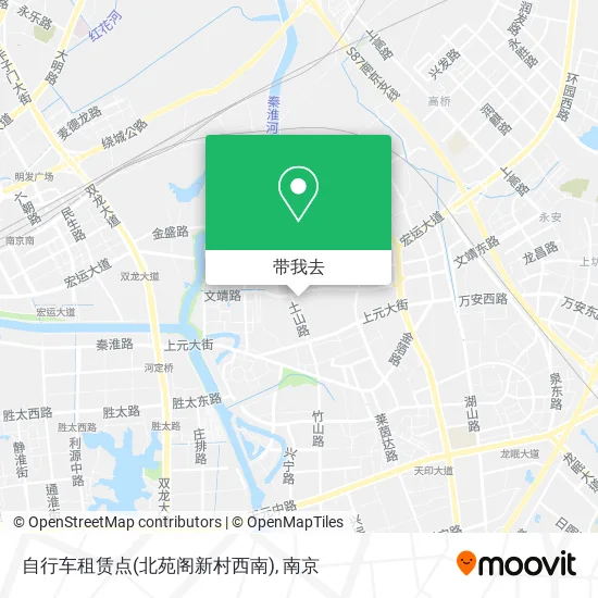 自行车租赁点(北苑阁新村西南)地图