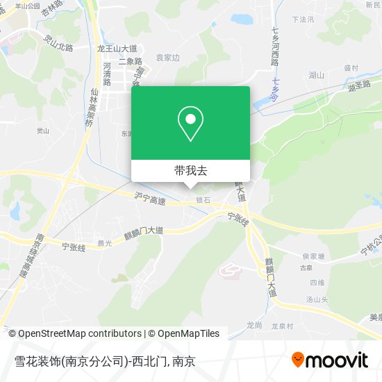 雪花装饰(南京分公司)-西北门地图