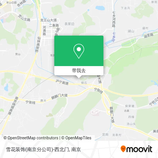 雪花装饰(南京分公司)-西北门地图
