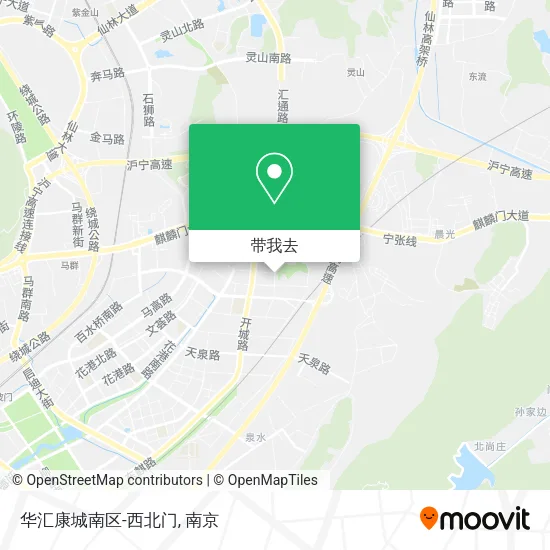 华汇康城南区-西北门地图
