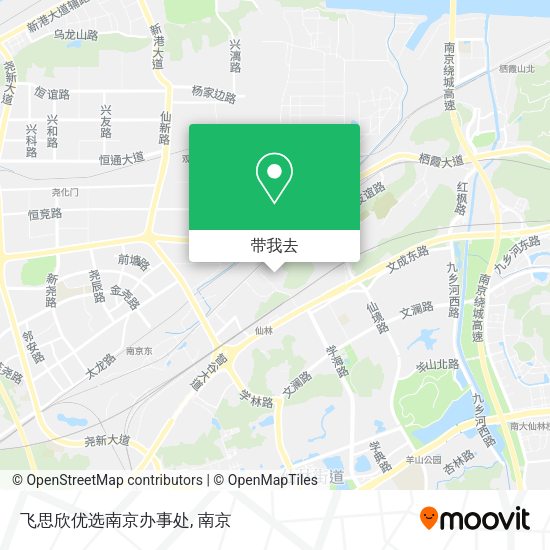 飞思欣优选南京办事处地图