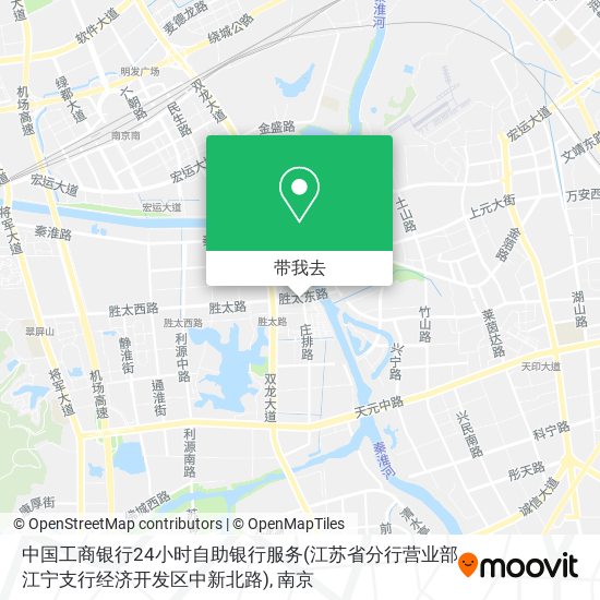 中国工商银行24小时自助银行服务(江苏省分行营业部江宁支行经济开发区中新北路)地图