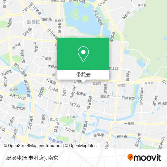 膨膨冰(五老村店)地图