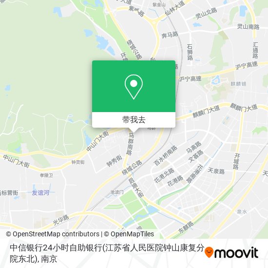 中信银行24小时自助银行(江苏省人民医院钟山康复分院东北)地图