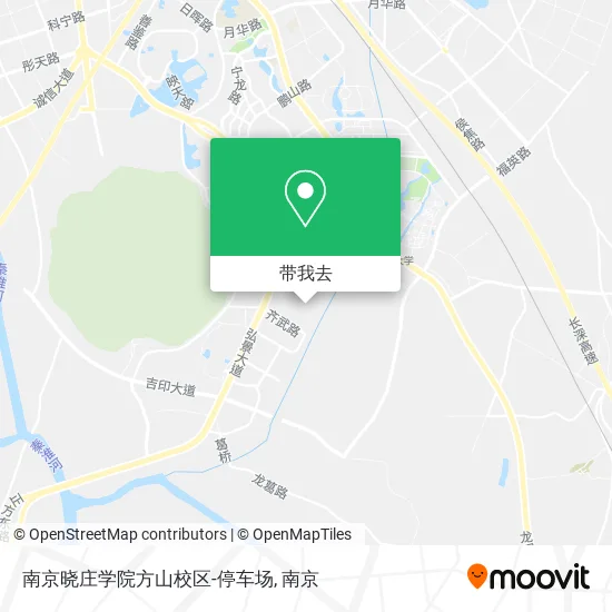 南京晓庄学院方山校区-停车场地图