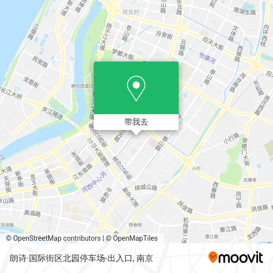 朗诗·国际街区北园停车场-出入口地图