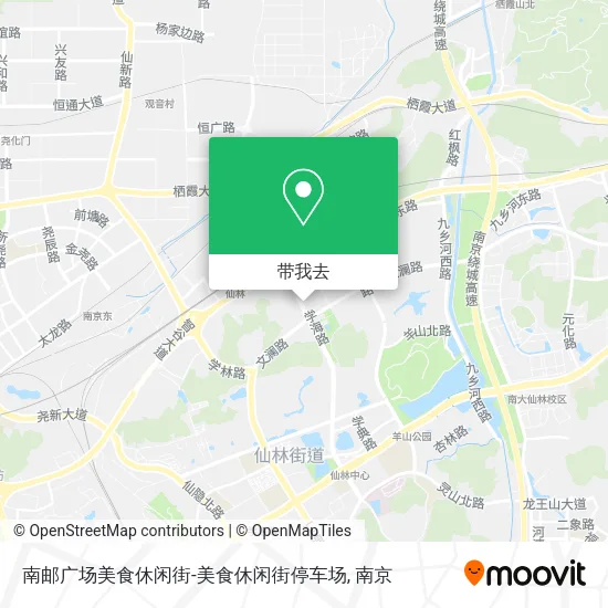 南邮广场美食休闲街-美食休闲街停车场地图