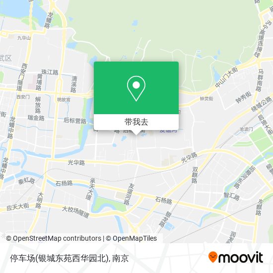 停车场(银城东苑西华园北)地图