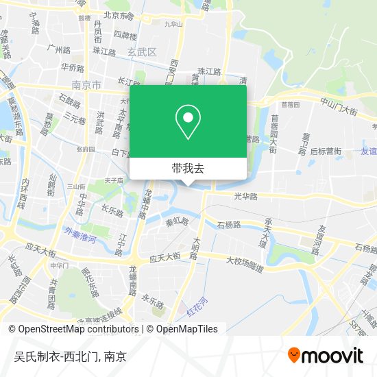 吴氏制衣-西北门地图