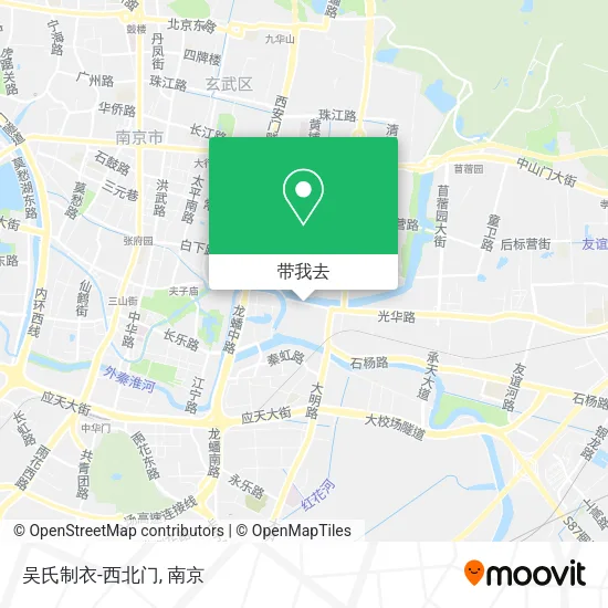 吴氏制衣-西北门地图