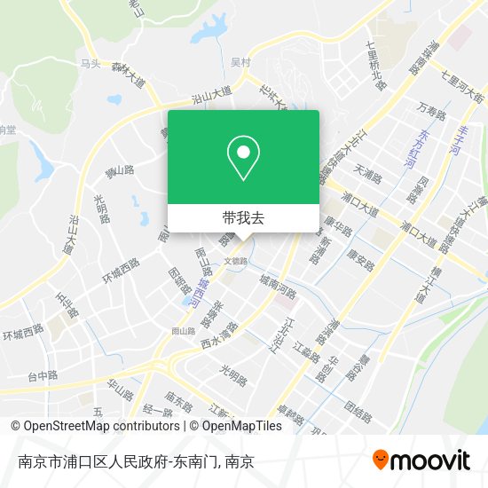 南京市浦口区人民政府-东南门地图