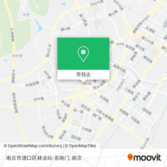 南京市浦口区林业站-东南门地图