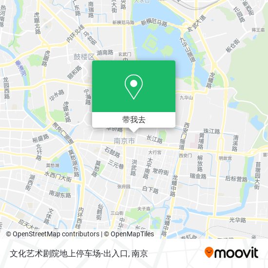 文化艺术剧院地上停车场-出入口地图