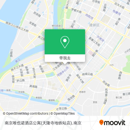南京唯也诺酒店公寓(天隆寺地铁站店)地图