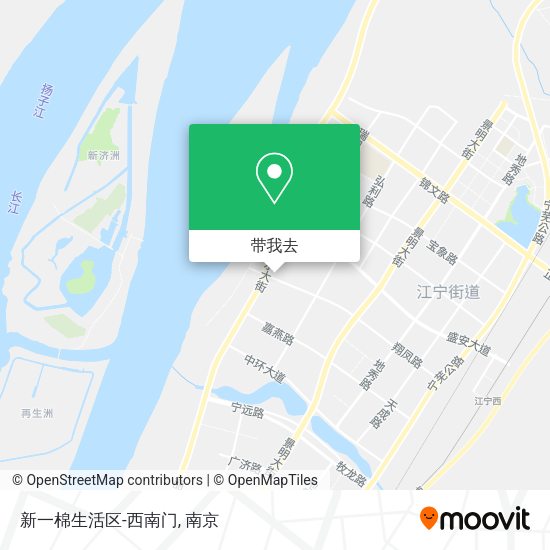 新一棉生活区-西南门地图