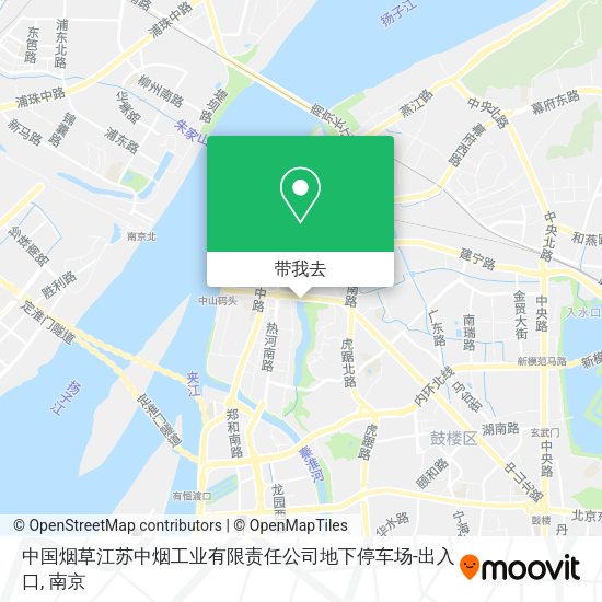中国烟草江苏中烟工业有限责任公司地下停车场-出入口地图