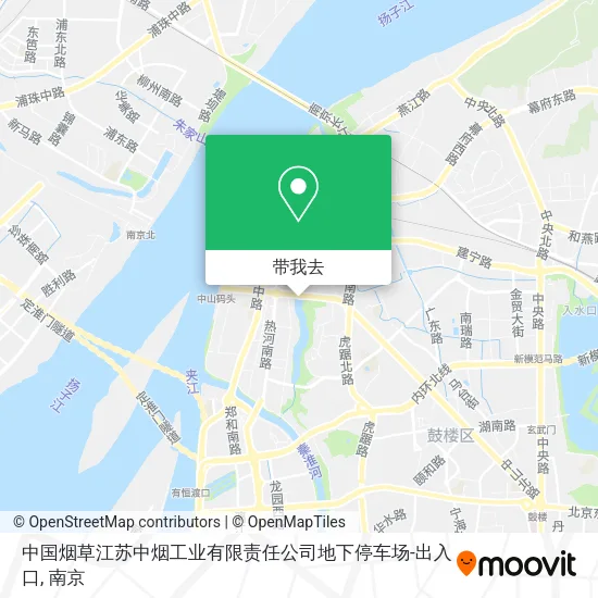 中国烟草江苏中烟工业有限责任公司地下停车场-出入口地图