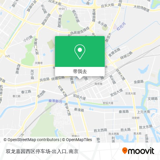 双龙嘉园西区停车场-出入口地图