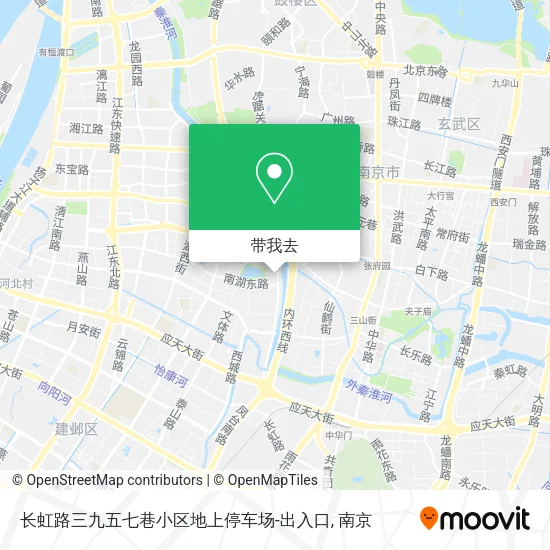 长虹路三九五七巷小区地上停车场-出入口地图