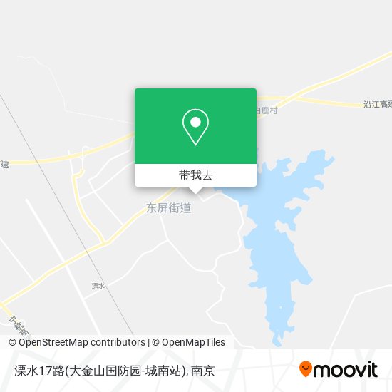 溧水17路(大金山国防园-城南站)地图