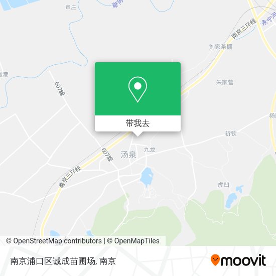南京浦口区诚成苗圃场地图