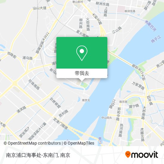 南京浦口海事处-东南门地图
