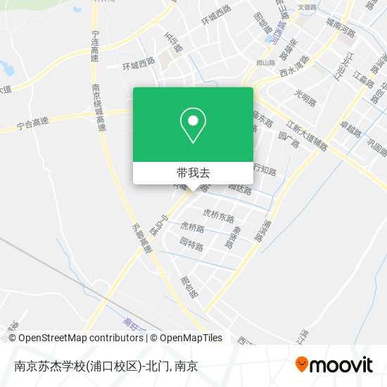 南京苏杰学校(浦口校区)-北门地图