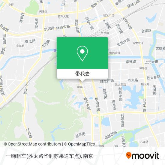 一嗨租车(胜太路华润苏果送车点)地图