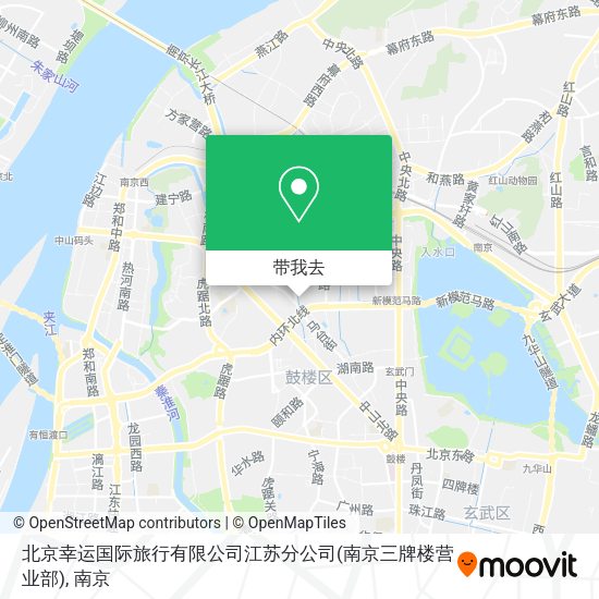 北京幸运国际旅行有限公司江苏分公司(南京三牌楼营业部)地图