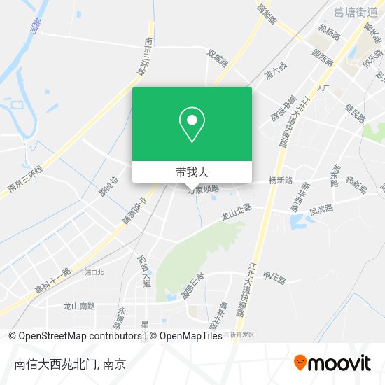 南信大西苑北门地图