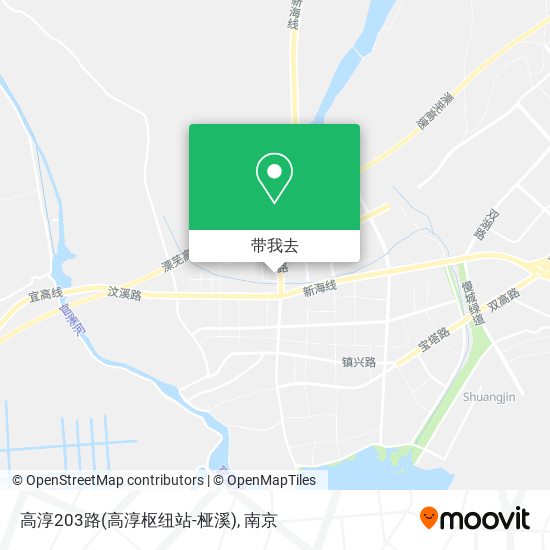 高淳203路(高淳枢纽站-桠溪)地图