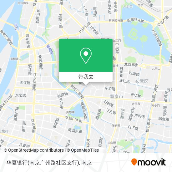 华夏银行(南京广州路社区支行)地图
