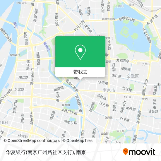华夏银行(南京广州路社区支行)地图