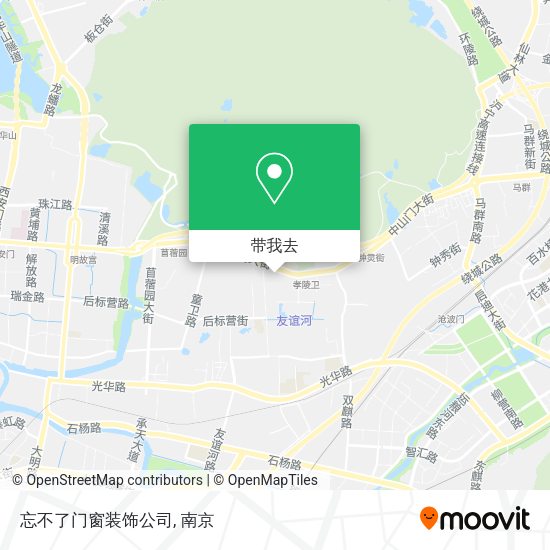 忘不了门窗装饰公司地图