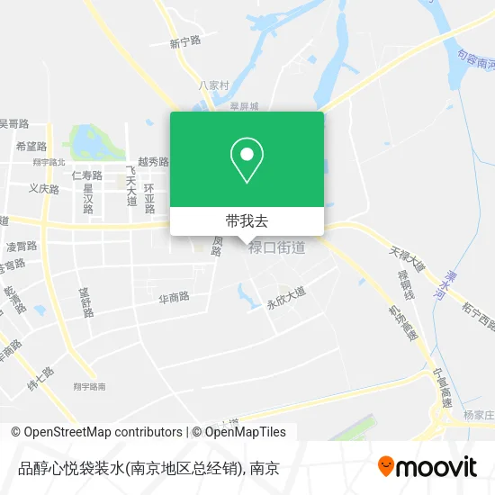 品醇心悦袋装水(南京地区总经销)地图