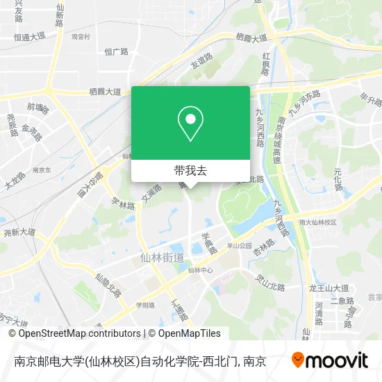 南京邮电大学(仙林校区)自动化学院-西北门地图