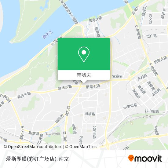 爱斯即膜(彩虹广场店)地图