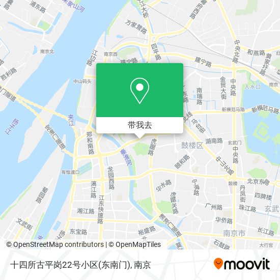 十四所古平岗22号小区(东南门)地图