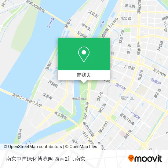 南京中国绿化博览园-西南2门地图