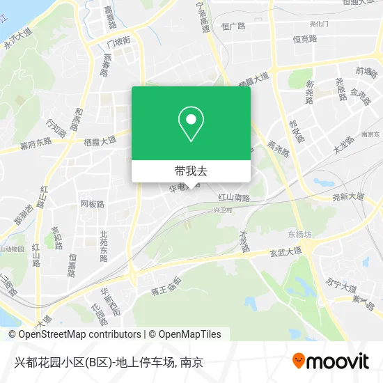 兴都花园小区(B区)-地上停车场地图