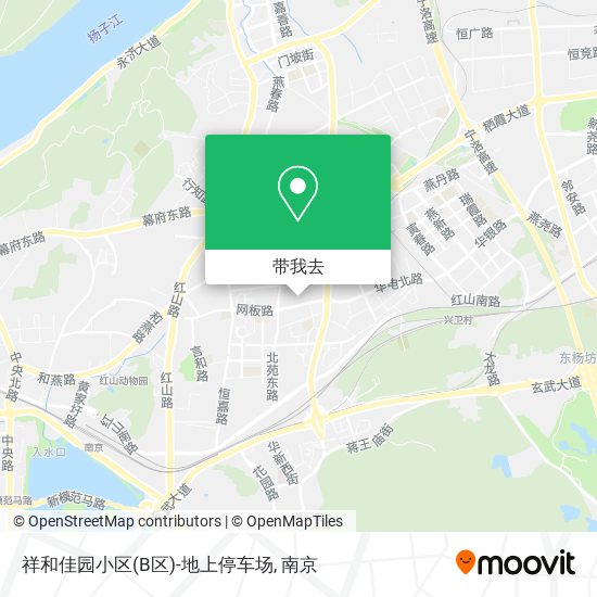 祥和佳园小区(B区)-地上停车场地图