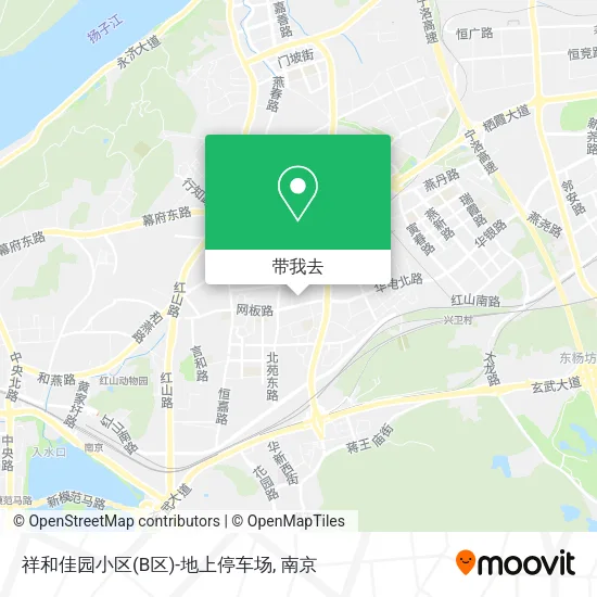 祥和佳园小区(B区)-地上停车场地图